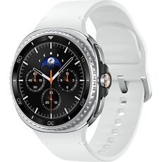 Galaxy Watch8 Classic | 46 мм | 4G LTE | Black | Sport/White | S/M, Размер: 46 мм, Цвет: Black, Тип ремешка: Sport, Цвет ремешка: White, Размер ремешка: S/M, Подключение часов: Bluetooth / Wi-Fi + 4G LTE
